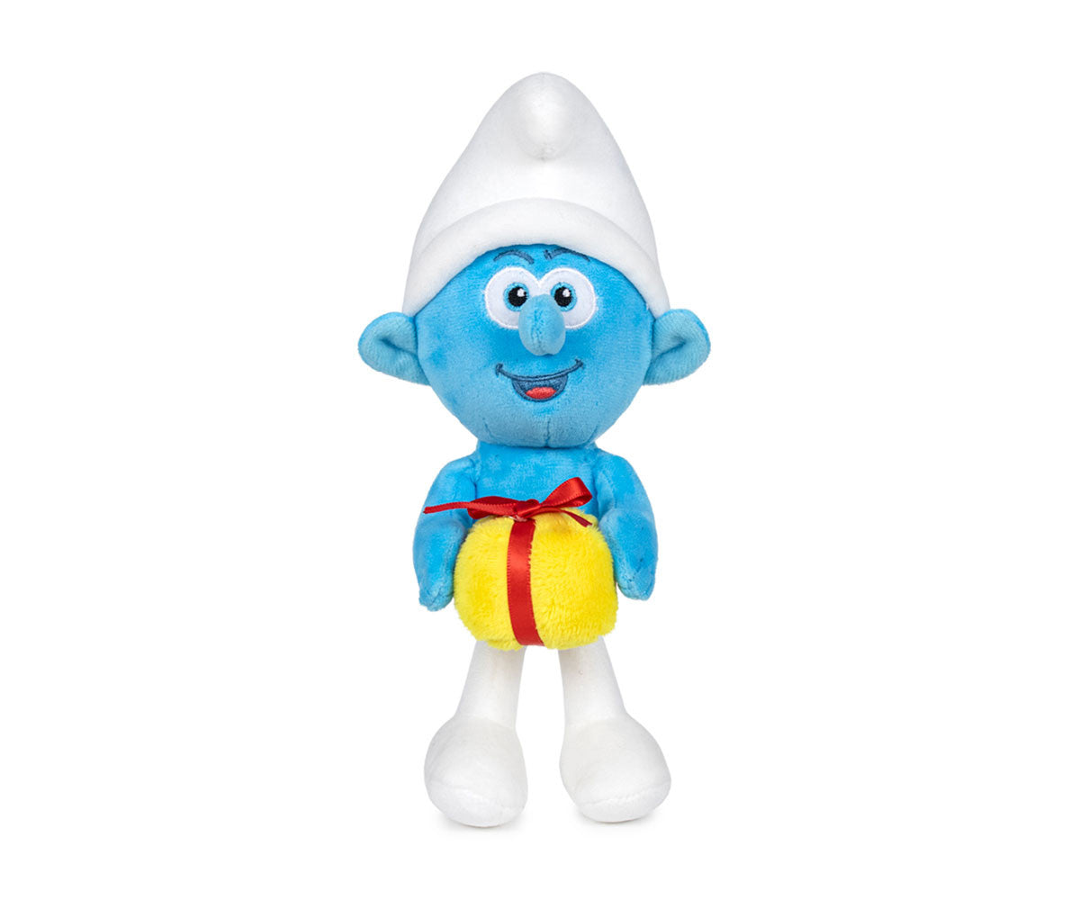 Giochi Preziosi The Smurfs Movie Jokey Smurf with Gift Plush Toy 20cm – Official Licensed Soft Plush