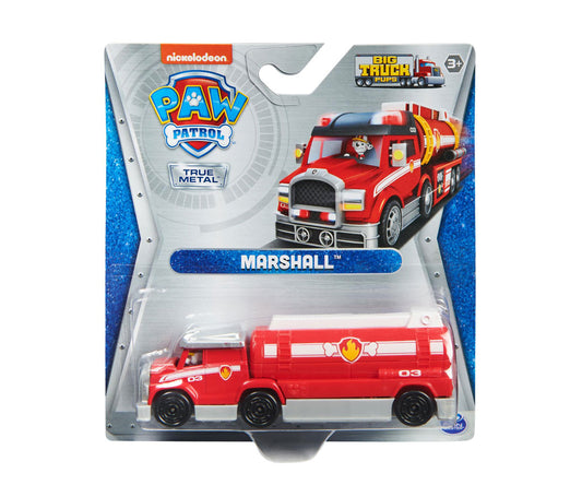 Spin Master PAW Patrol Big Truck Pups True Metal Rescue Vehicle – Marshall, Skye, Rubble, Rocky & Zuma | Choose Your Character