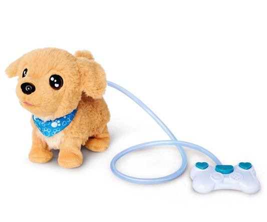 Simba Toys Chi Chi Love Loomy Golden Retriever – Interactive Plush Dog with Light-Up Leash & Remote Control