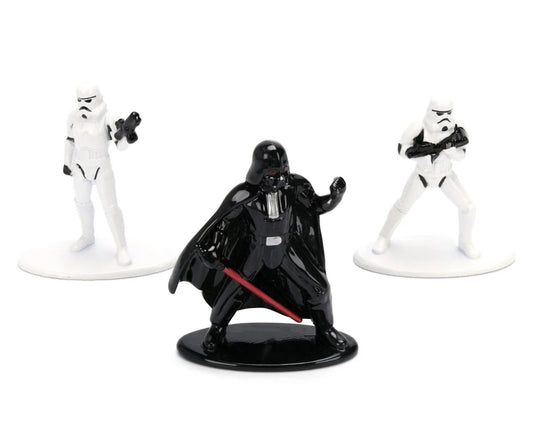 Jada Toys Star Wars Nano Metalfigs 3-Pack – Darth Vader & Stormtroopers Die-Cast Figures