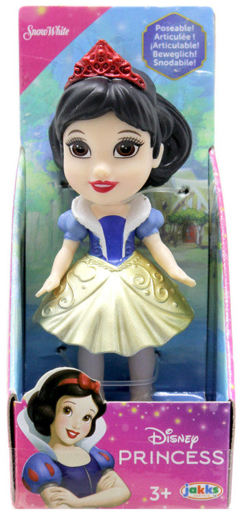 Jakks Pacific Metallic Snow White Mini Toddler Doll – 3 Inch Disney Fig