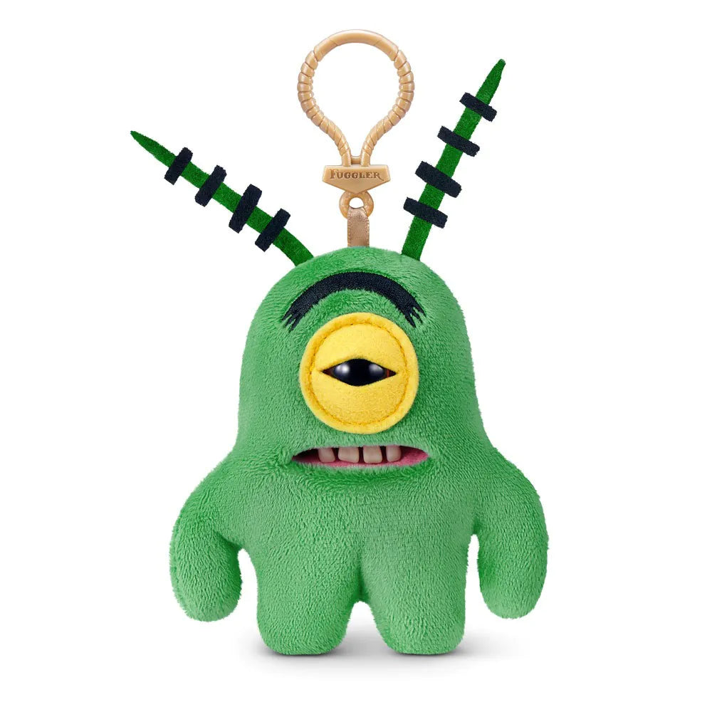 Fuggler SpongeBob 5-Inch Plush Keyring by ZURU Plankton Funny Ugly Monster Bag Clip-on