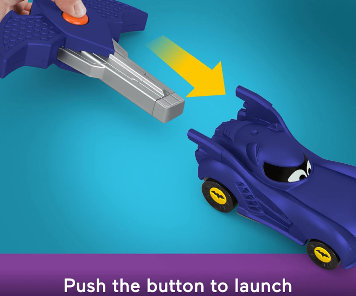 Batwheels 1:55 Key Car Racer – Bam the Batmobile – Fisher-Price Racing Set