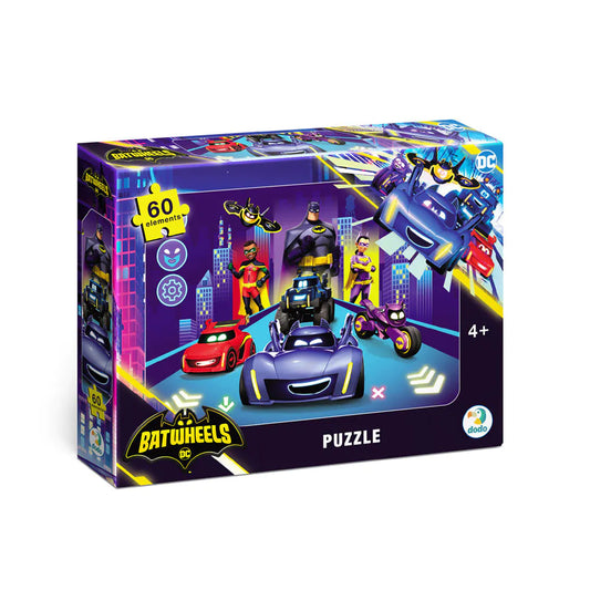 Dodo Puzzle Batwheels 60 Pieces – DC Batwheels Jigsaw Puzzle 23x32cm Kids 4+