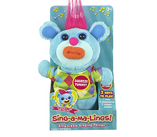 Sing-a-ma-Lings Sawyer Blue – Interactive Singing Plush Toy by Funrise