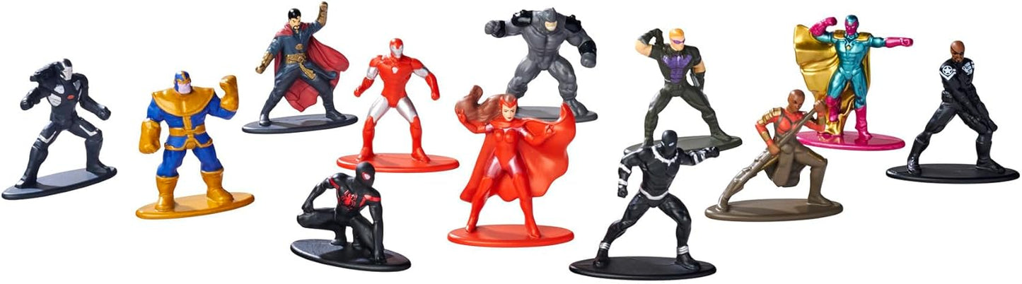 Jada Marvel Nano Metalfigs Blind Bags Full Set – 12 Die-Cast Figures | Complete Collection
