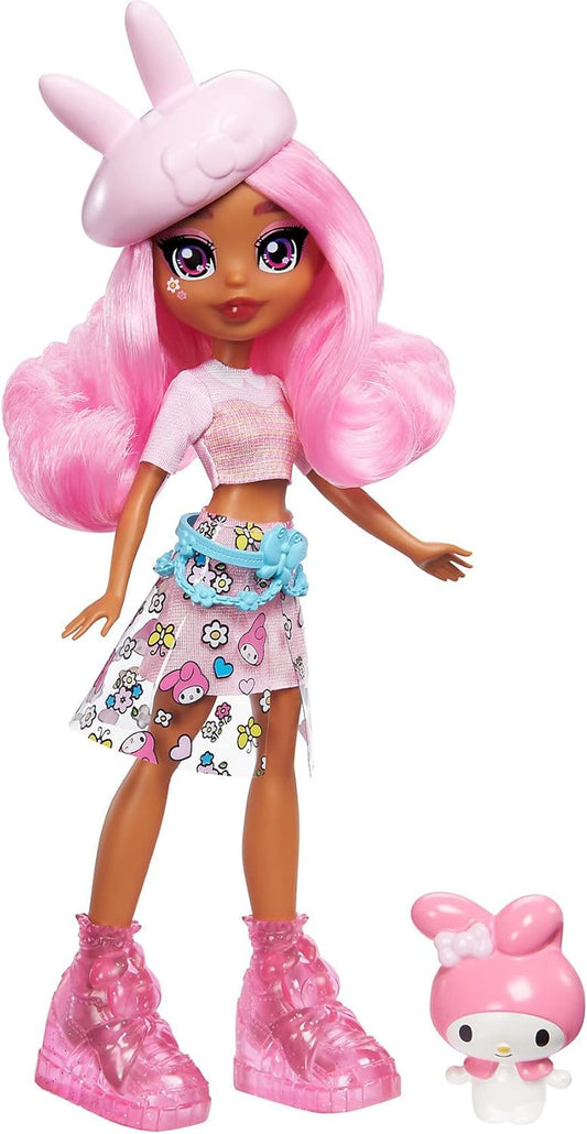 Mattel Sanrio Hello Kitty & Friends My Melody Figure & Stylie Doll – 10-Inch Collectible (GWW97)