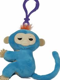 Fingerlings WowWee 6659 Blue Monkey Clip-On Plush – Friendship at Your Fingertips