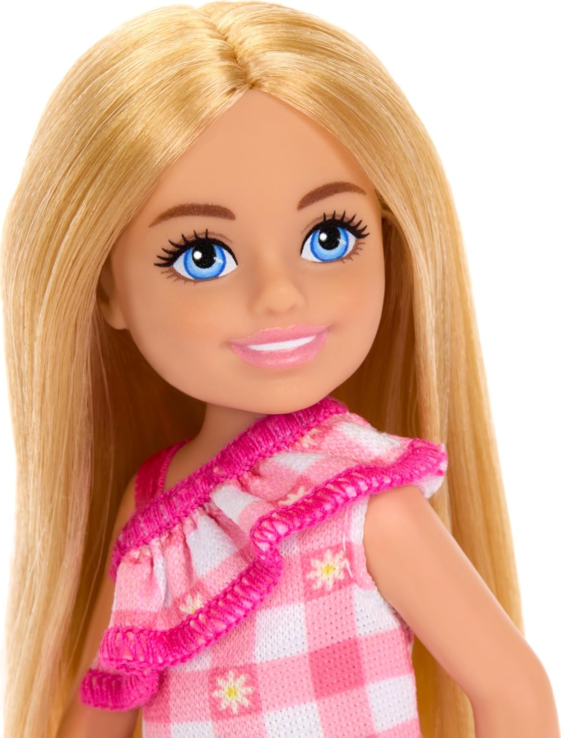 Barbie Chelsea Club Girl Doll 14cm – Pink Dress Blonde Hair & Blue Eyes