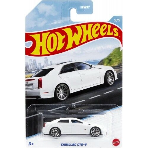 Hot Wheels Asst.HFW37 Luxury Sedans 2021 Cadillac CTS-V (5/5) 1:64 Scale Diecast Car