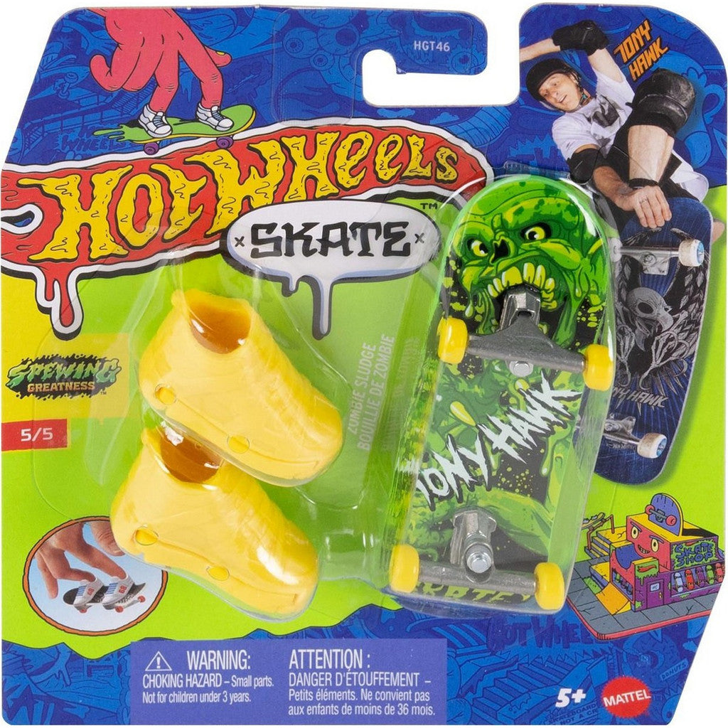Hot Wheels Skate Tony Hawk Fingerboard & Shoes – Assorted Design | Mattel