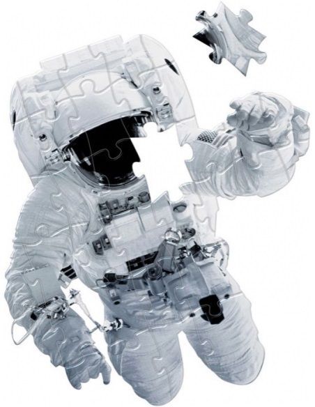 NASA Space Astronaut Giant Glow in the Dark Puzzle – 50 Pieces | Kids Jigsaw Puzzle