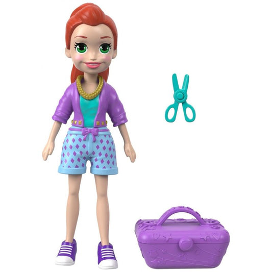 Polly Pocket Totes Cute Lila – Mini Doll with Outfit & Accessories – Mattel
