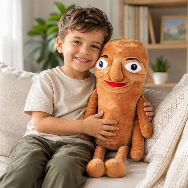 Italian Brainrot Tung Tung Tung Sahur Plush Toy 40cm – Viral Meme Character