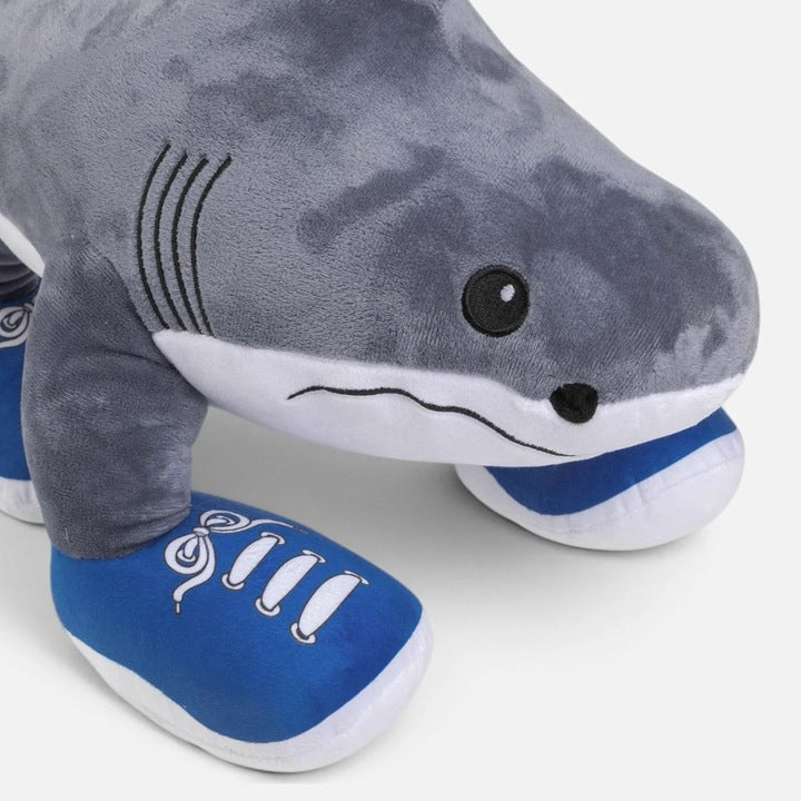 Italian Brainrot Tralalero Tralala Shark Plush Toy 45cm with Blue Sneakers