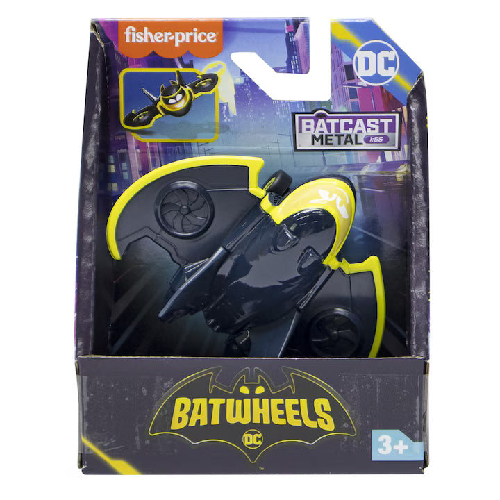 Fisher-Price DC Batwheels Batwing – 1:55 Scale Diecast Vehicle Car HML12