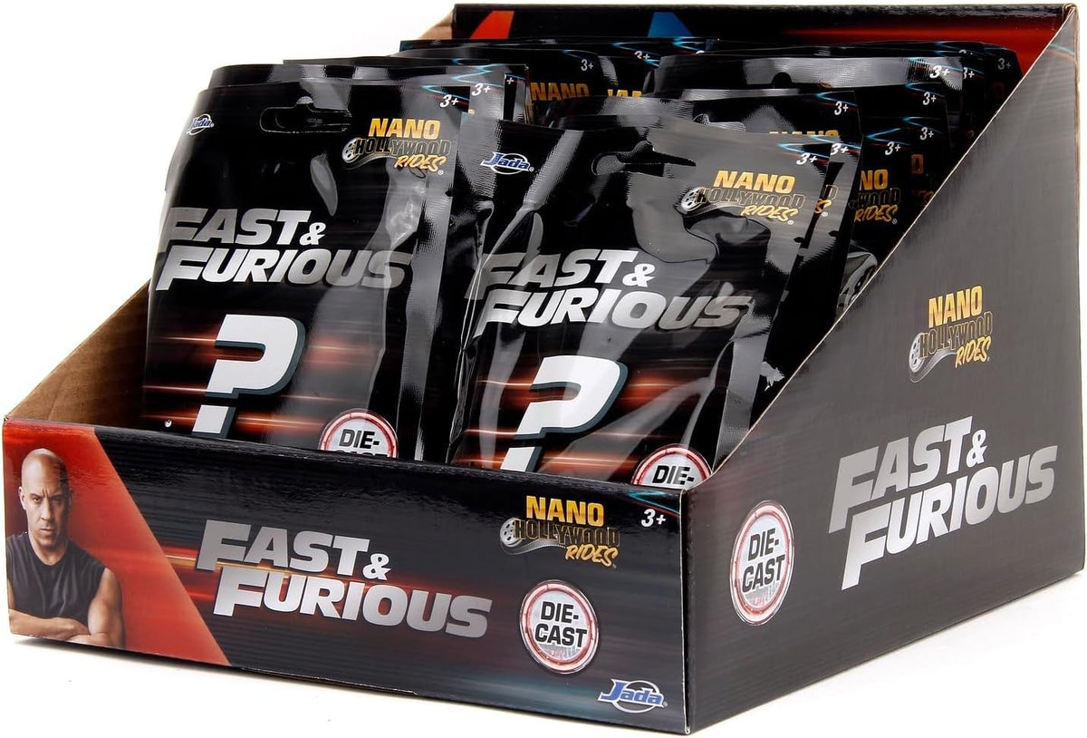 Jada Nano Fast & Furious Diecast Mini Cars 1.65” Mystery Blind Bag or Full Set 12