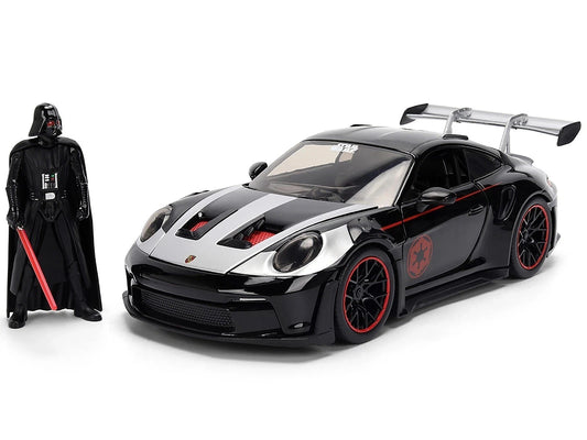 Jada Toys Star Wars Darth Vader & Porsche 911 GT3 RS (992) 1:24 – Die-Cast Collectible Car with Figure