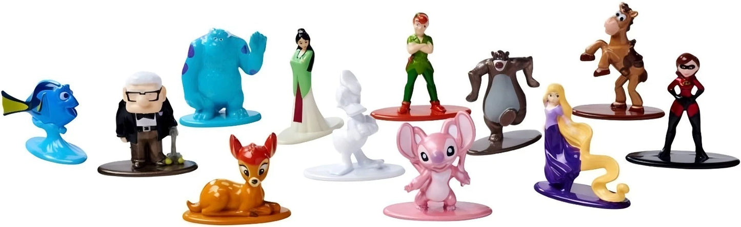 Jada Nano Metalfigs Disney Series 3 Set of 12 Mini Figures 1.65" Collectible