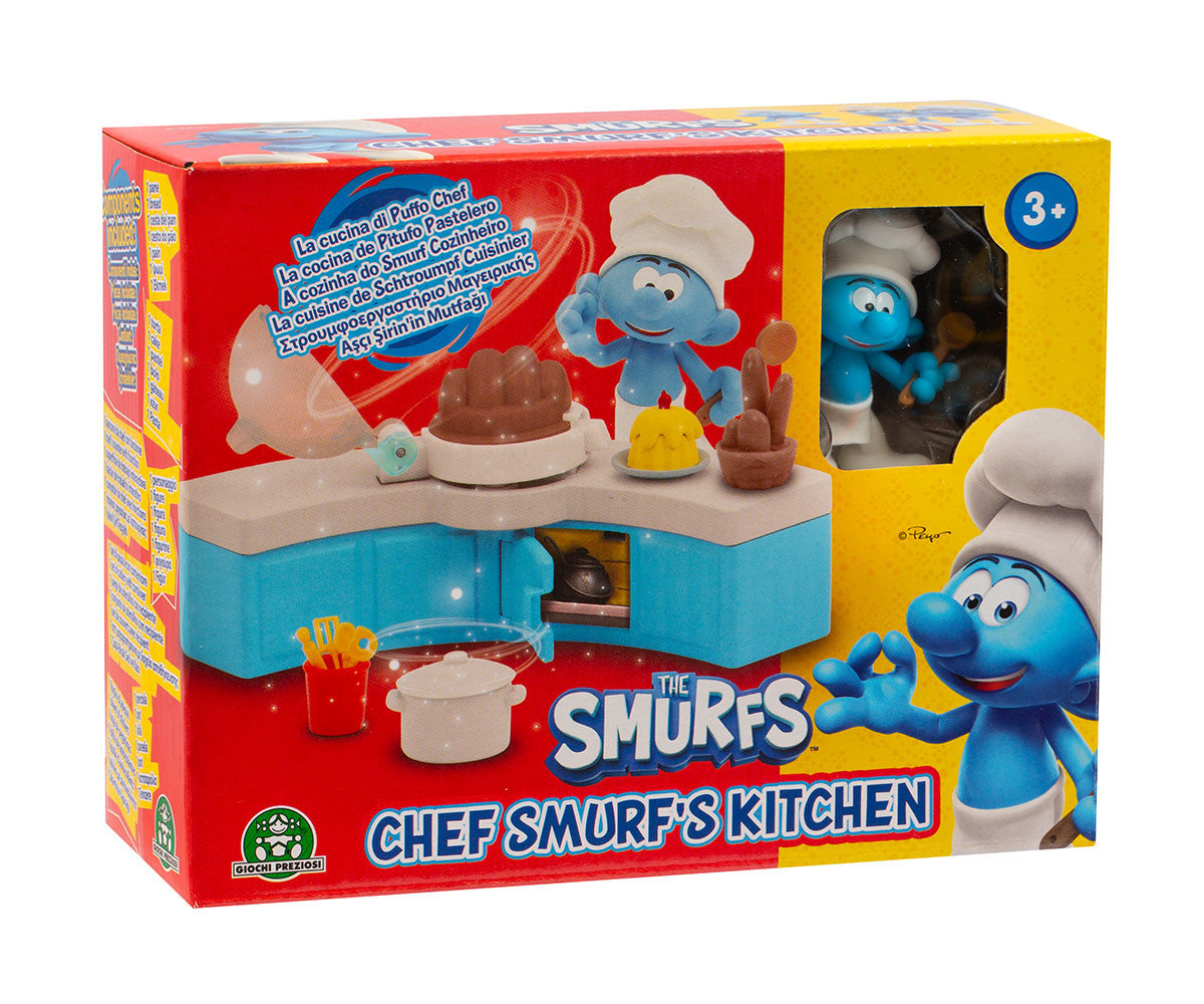 Giochi Preziosi The Smurfs Chef Smurf’s Kitchen Playset – Mini Figure with Kitchen Accessories