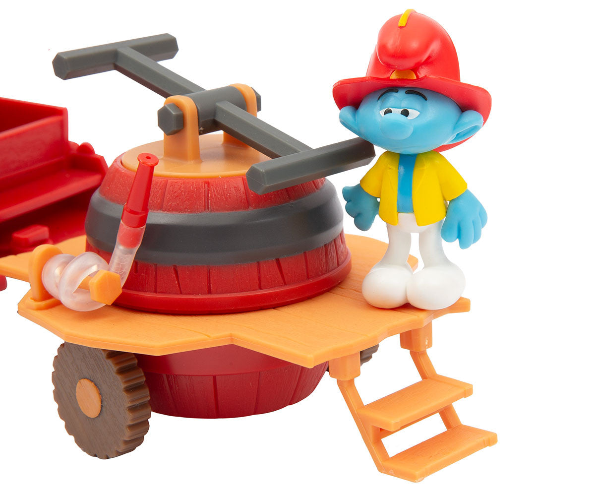 Giochi Preziosi The Smurfs Fire Engine Truck Playset – Firefighter Smurf Vehicle