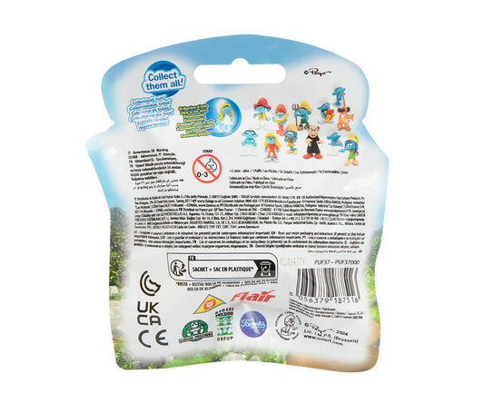 Giochi Preziosi The Smurfs Surprise Mini Figure Blind Bag 5.5cm – Mystery Collectible | 12 Characters + Rare Glow Smurfette