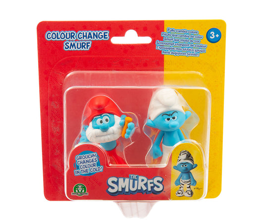 Giochi Preziosi The Smurfs Colour Change Figures – Papa Smurf & Grouchy Smurf 2-Pack