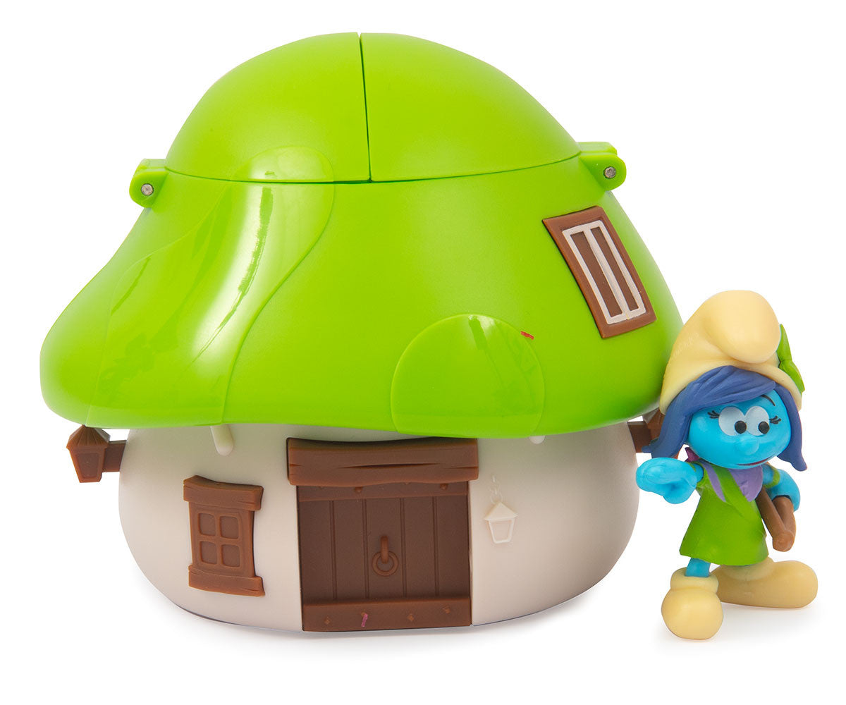Giochi Preziosi The Smurfs Mushroom House Playset – Surprise Smurf Figure | Choose Your Color