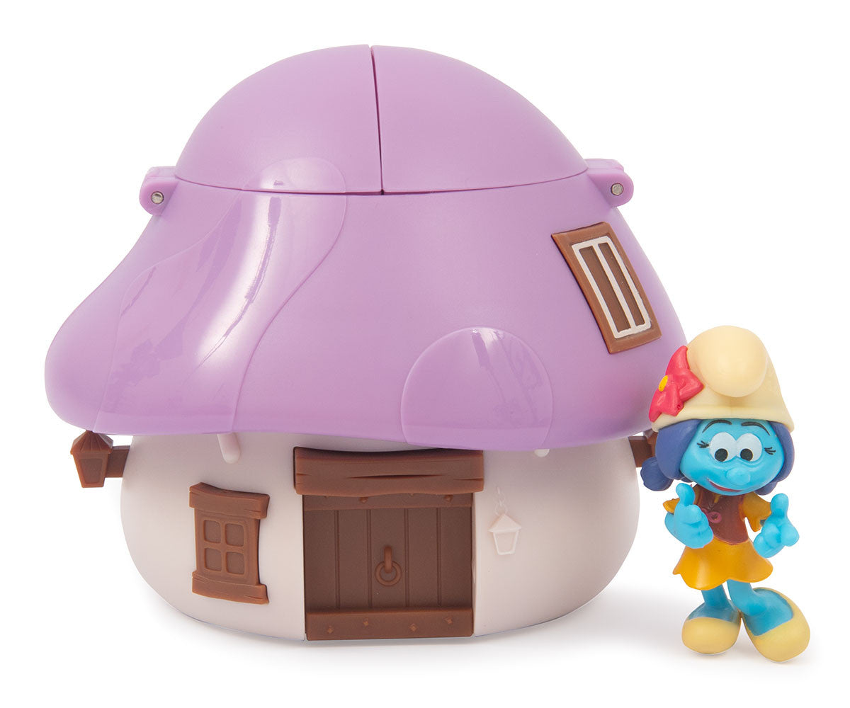 Giochi Preziosi The Smurfs Mushroom House Playset – Surprise Smurf Figure | Choose Your Color