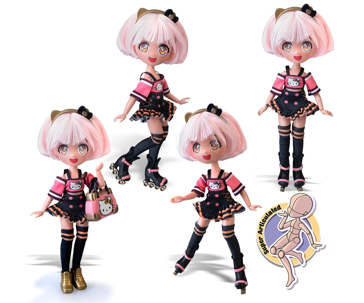 Giochi Preziosi Hello Kitty Super Fans Manga Doll: Golden Diva Roller