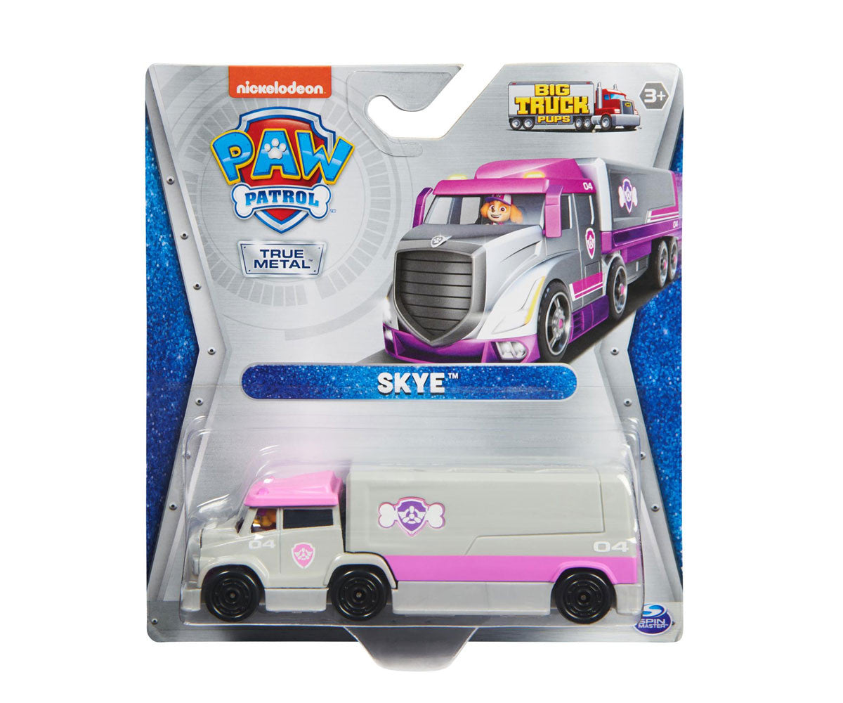 Spin Master PAW Patrol Big Truck Pups True Metal Rescue Vehicle – Marshall, Skye, Rubble, Rocky & Zuma | Choose Your Character
