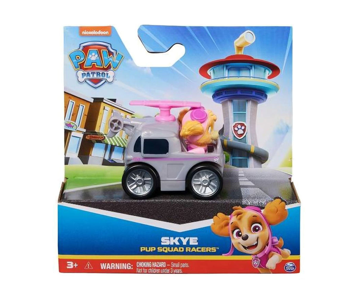 Spin Master PAW Patrol The Mighty Movie Pup Squad Racers – Chase, Marshall, Skye & Rubble | Choose Your Character