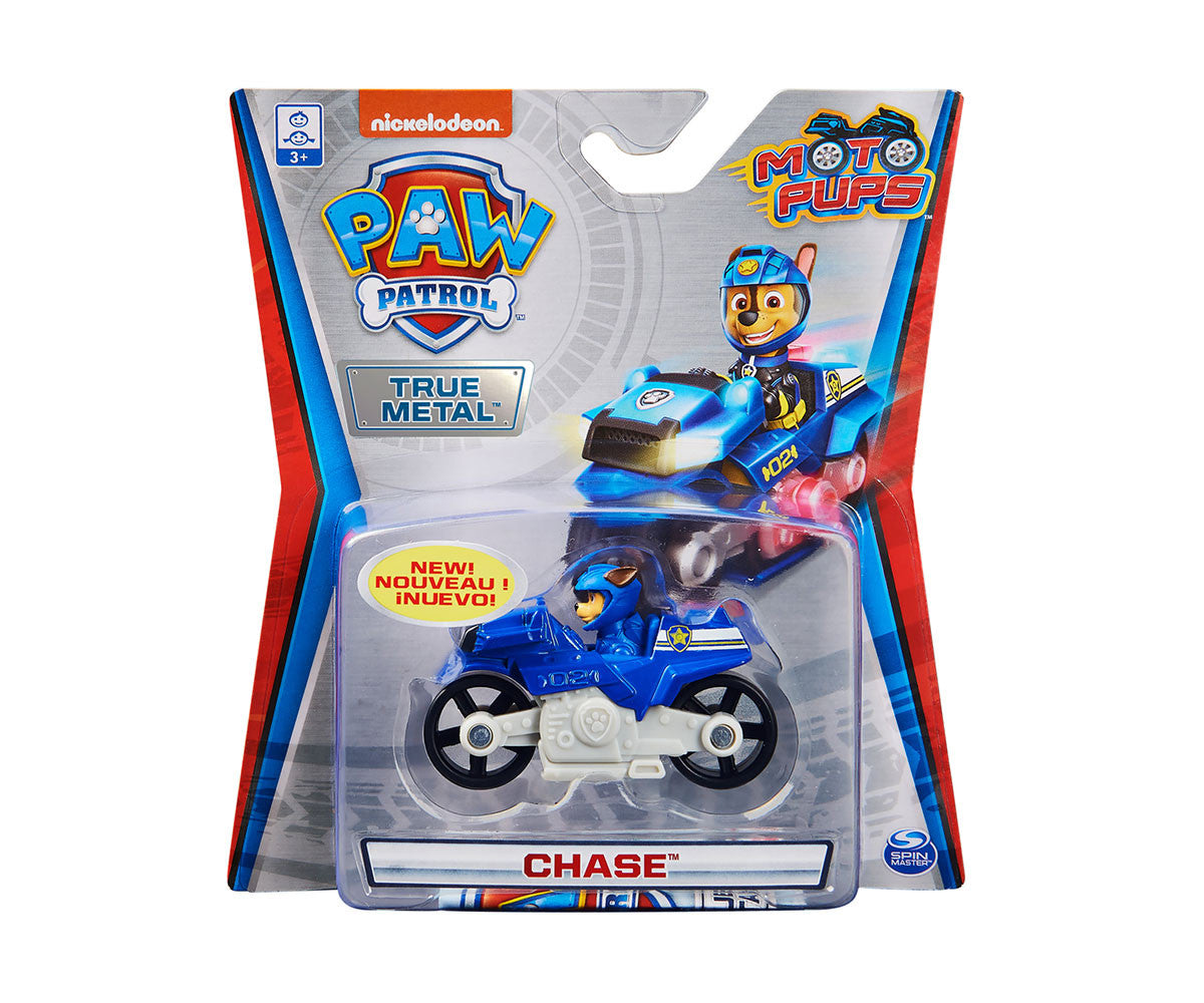 Spin Master PAW Patrol True Metal Charged Up Vehicle with Pup Figure – Random Model | Official Licensed Die-Cast Toy