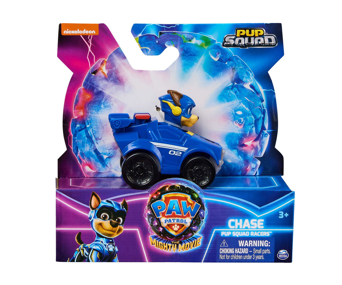 Spin Master PAW Patrol The Mighty Movie Pup Squad Racers – Chase, Marshall, Skye, Rubble, Rocky & Zuma | Choose Your Character