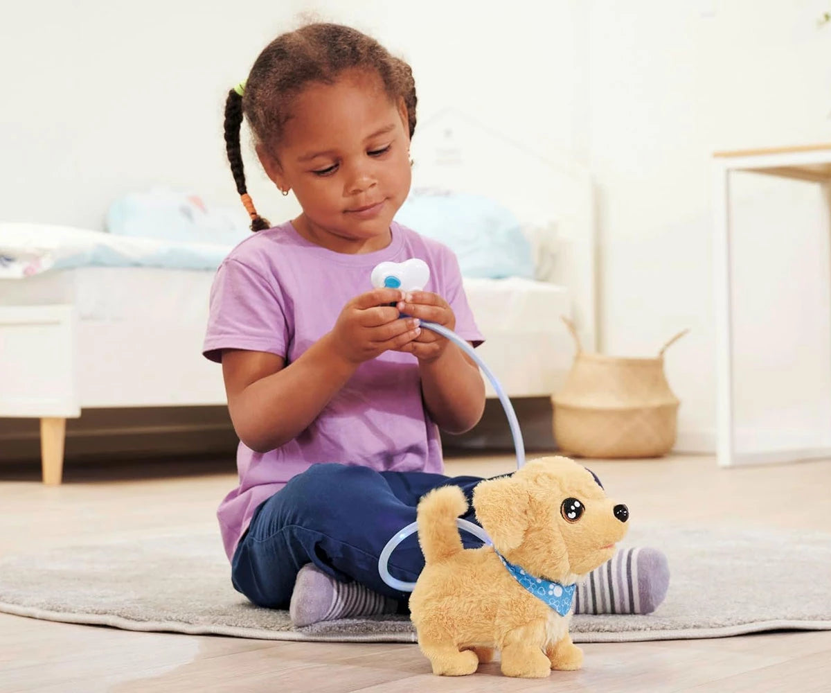 Simba Toys Chi Chi Love Loomy Golden Retriever – Interactive Plush Dog with Light-Up Leash & Remote Control