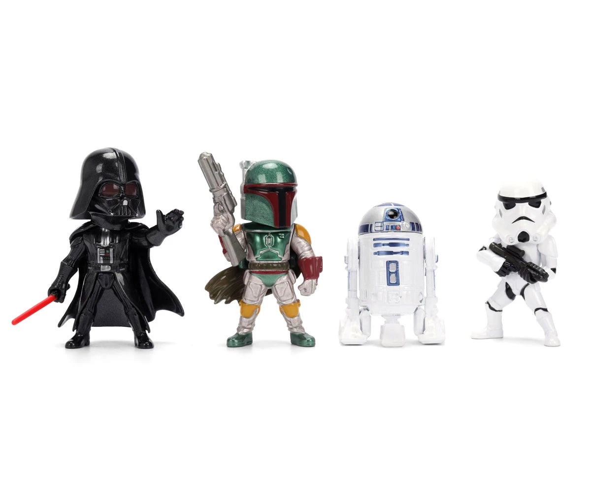 Jada Toys Star Wars Figure Pack – 4 Die-Cast Collectible Figures (6.35cm)
