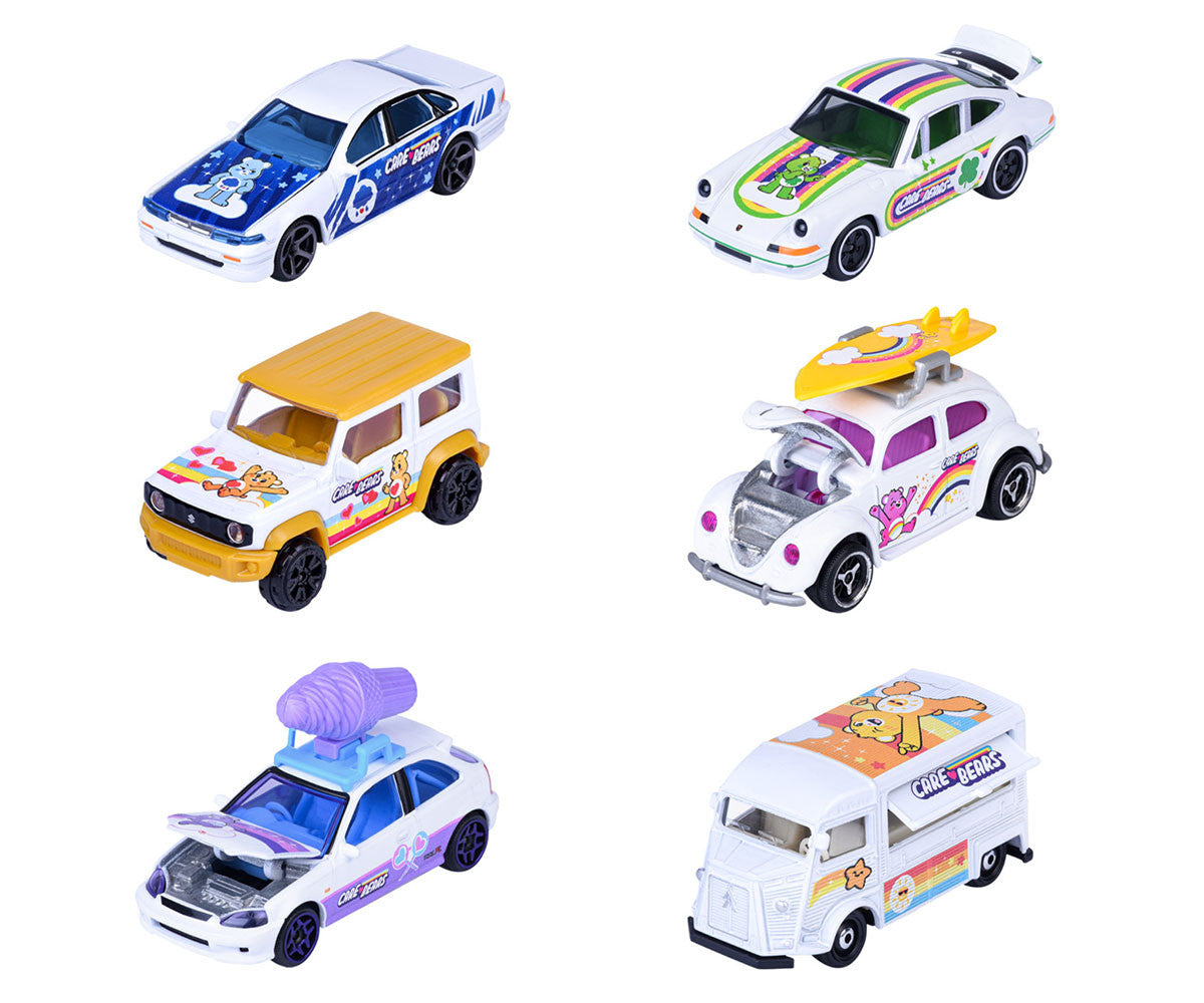 Majorette Care Bears Premium Die-Cast Cars – 7 to Collect | Choose Your Model