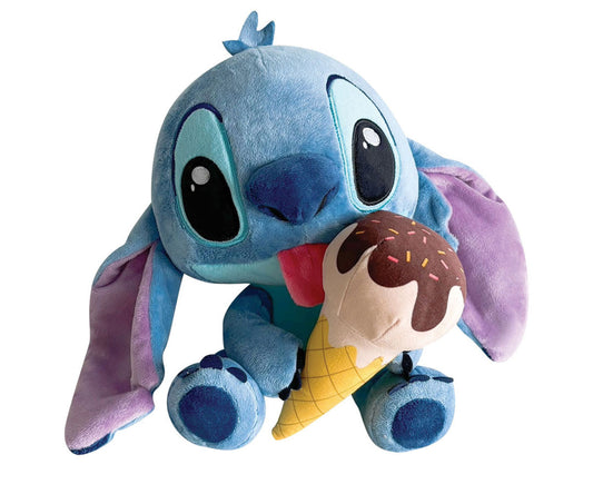 Disney Lilo & Stitch Plush Toy 23cm with Ice Cream – Cute Blue Alien Soft Doll