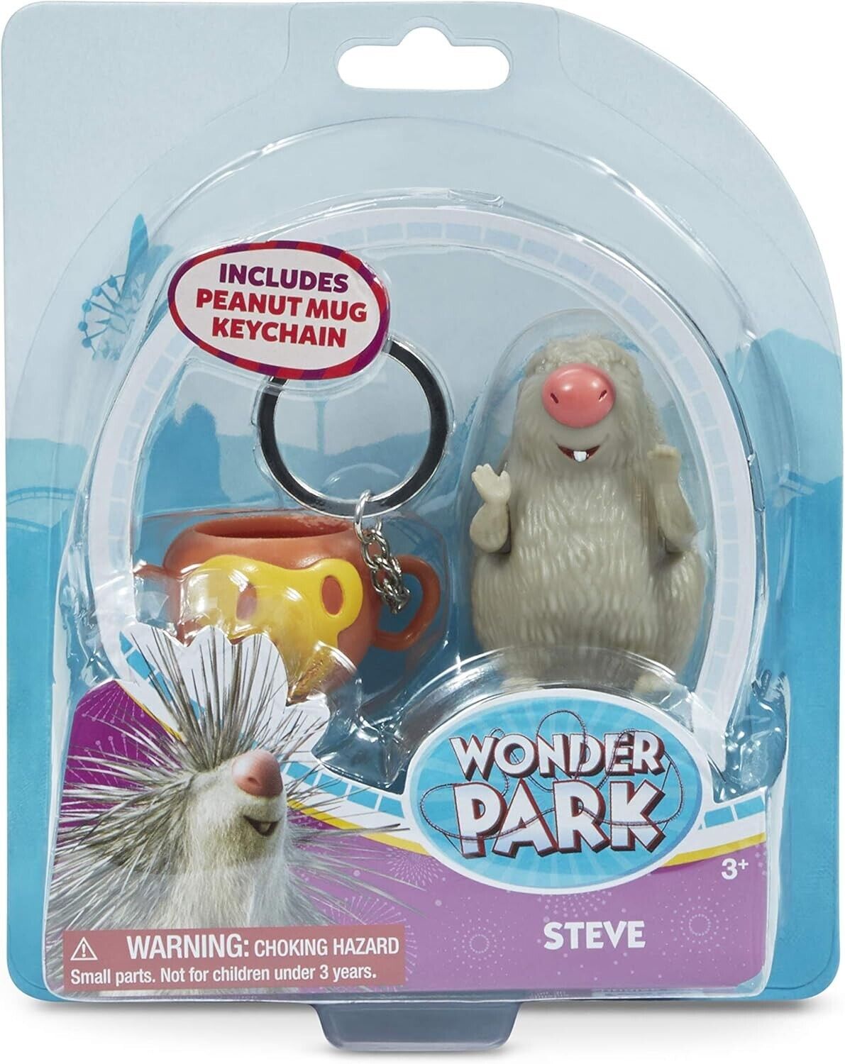 Wonder Park Action Mini Figures – Steve & Peanut Mug Keychain – Collectible Toy