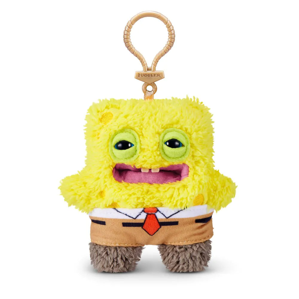 Fuggler SpongeBob 5-Inch Plush Keyring by ZURU Funny Ugly Monster Bag Clip-on Stuffed Animal