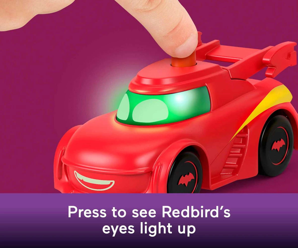 Fisher-Price DC Batwheels Light-Up Racers Redbird & Batwing 1:55 Scale 2-Pack HML26