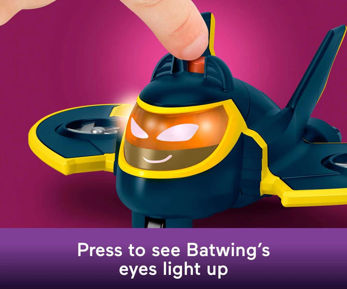 Fisher-Price DC Batwheels Light-Up Racers Redbird & Batwing 1:55 Scale 2-Pack HML26