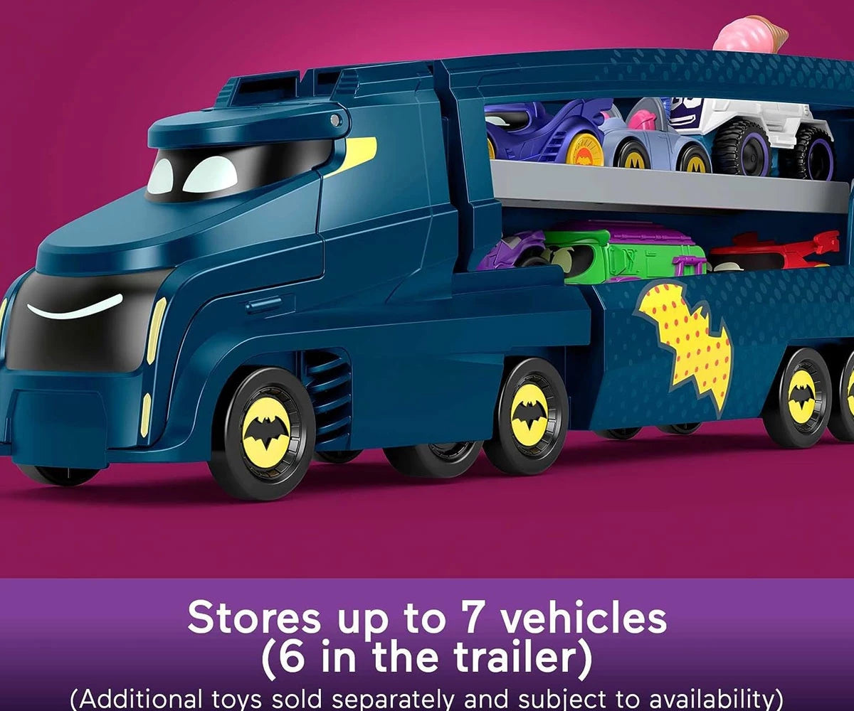 Fisher-Price Batwheels Bat-Big Rig – Large Hauler Toy - Batmobile Car