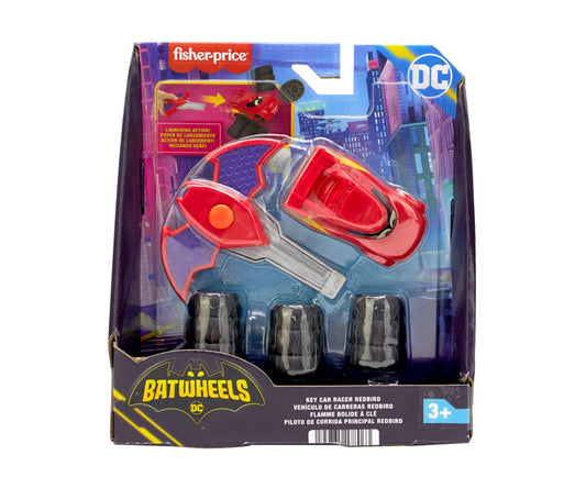 Batwheels 1:55 Key Car Racer – Redbird – Fisher-Price Racing Set