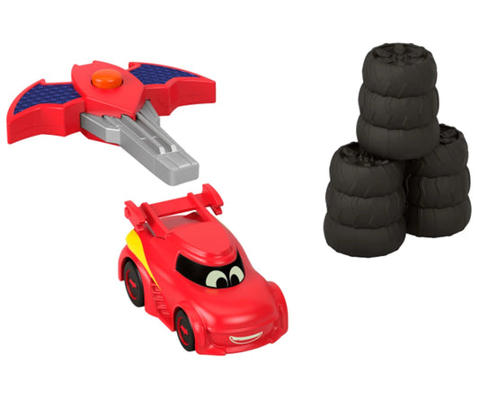Batwheels 1:55 Key Car Racer – Redbird – Fisher-Price Racing Set