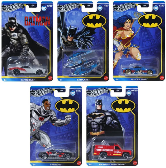 2025 Hot Wheels Silver Series Batman Cars HDG89 Wave 2 – 1:64 Diecast Pick Model