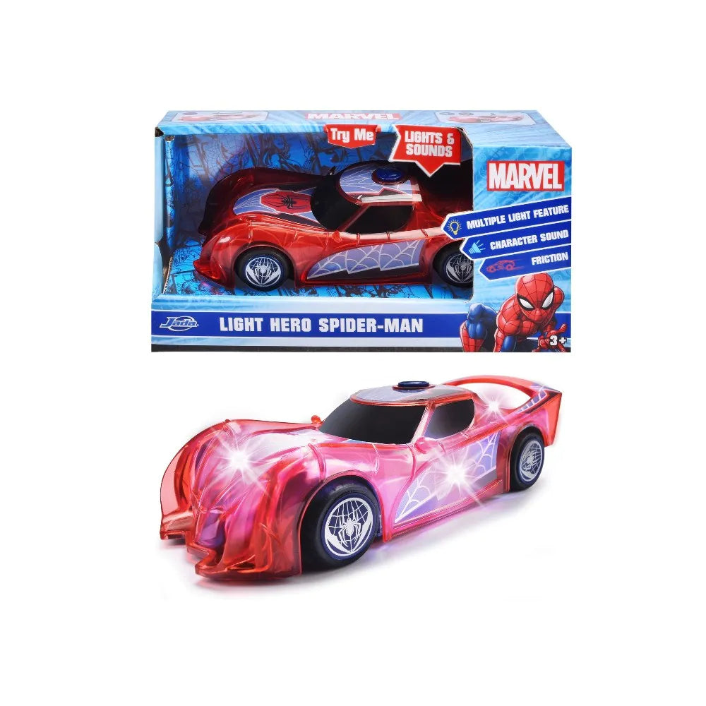 Jada Toys Marvel Light Hero Spider-Man (15 cm) - Superhero Toy Car