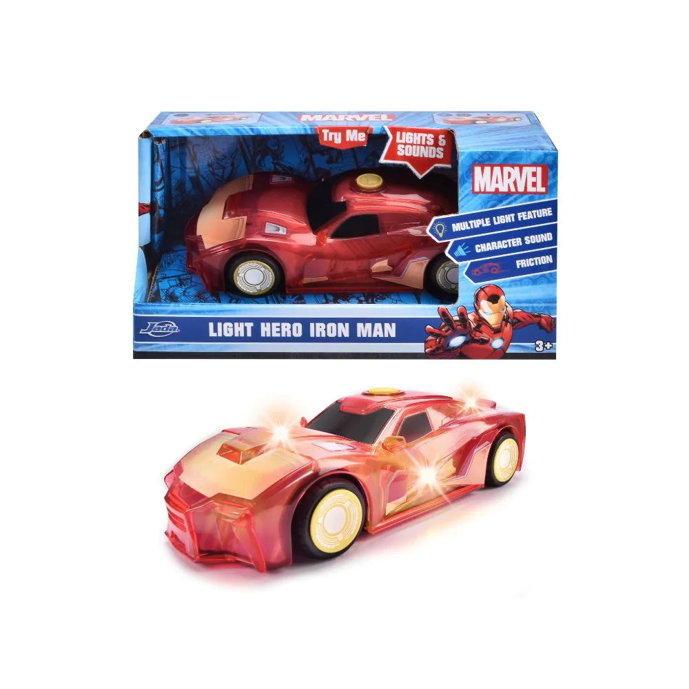 Jada Toys Marvel Light Hero Iron Man (15 cm) - Superhero Toy Car