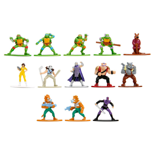Jada Toys Teenage Mutant Ninja Turtles Nano Metalfigs Full Set – 13 Die-Cast Figures | Complete Collection