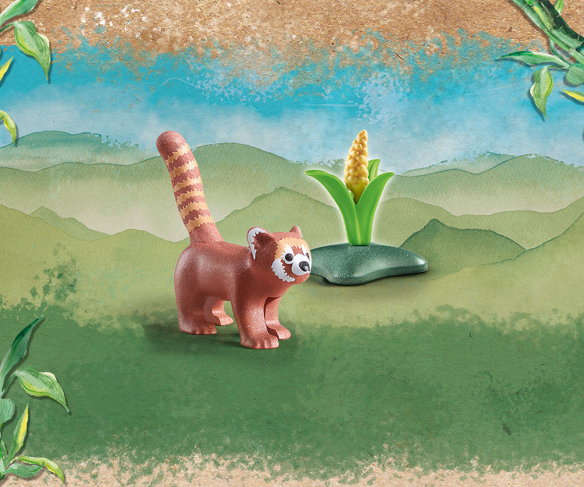 PLAYMOBIL 71071 Red Panda – Wildlife Animal Figure | Collectible Toy